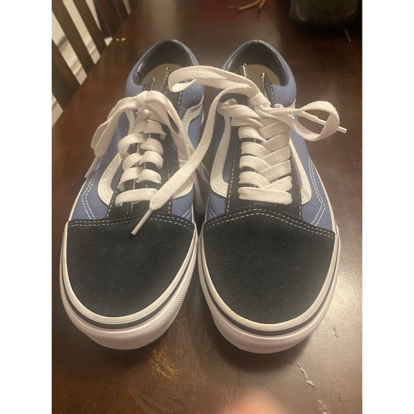Vans Old Skool navy blue/white canvas size 6.5 women NWT - Picture 4 of 7